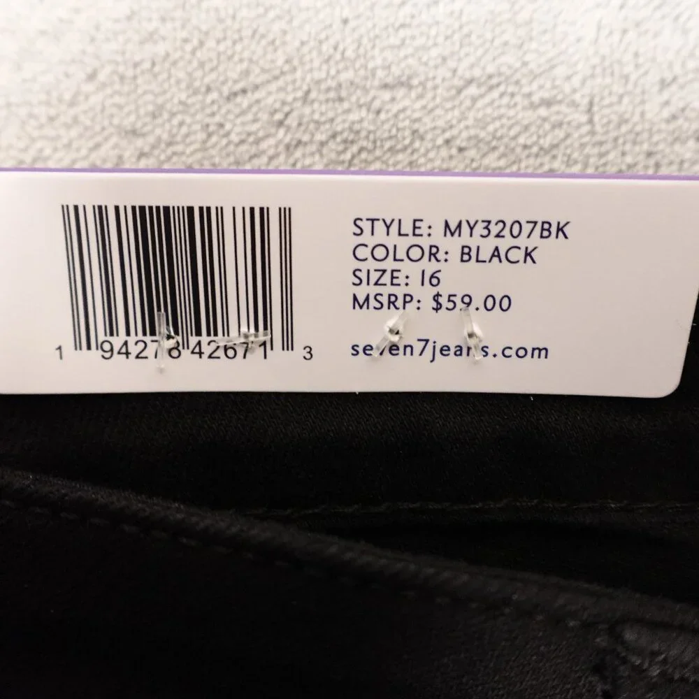 NWT Seven7 black jean shorts sunset bermuda 16 - Picture 3 of 11